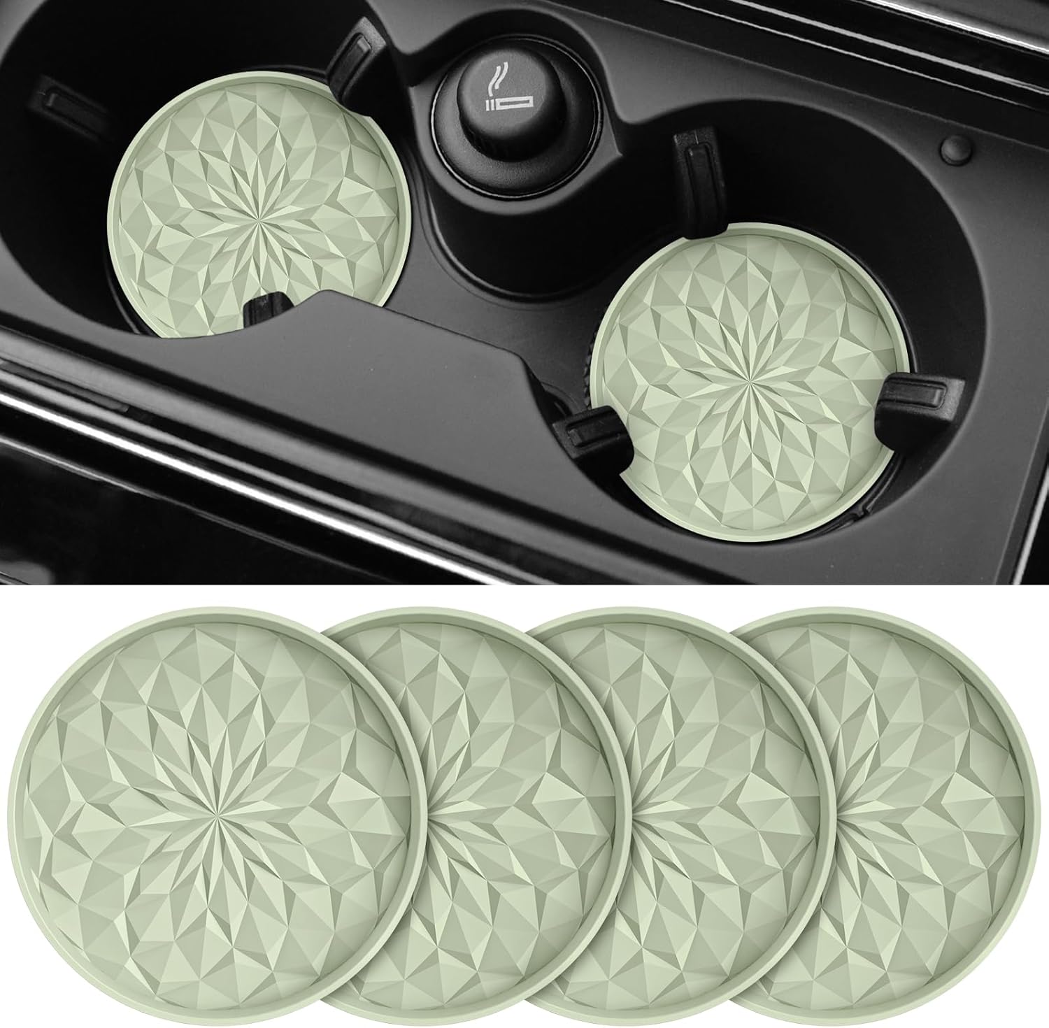 ME.FAN Non-Slip Car Cup Coasters - Keep Your Cups Secure!