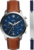 Fossil Men's Neutra Quartz Chronograph Watch with Leather Band