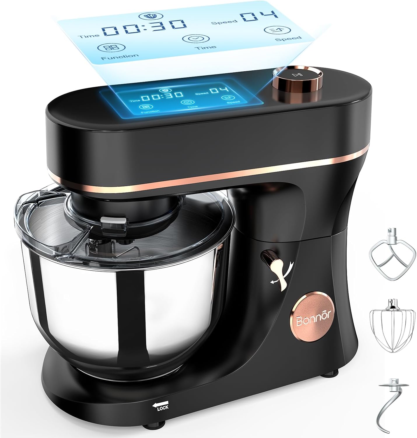 Stand Mixer 6QT with LED Touchscreen and 11-Speed Control