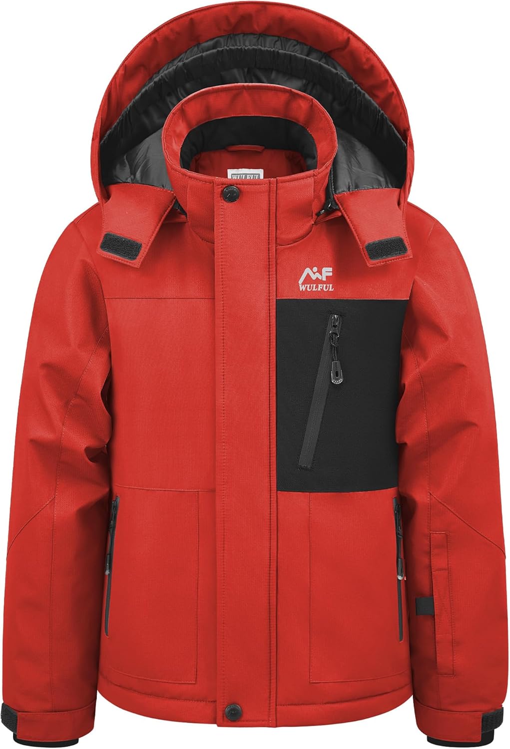 WULFUL Boy's Winter Waterproof Ski Coat for Cold Weather Fun