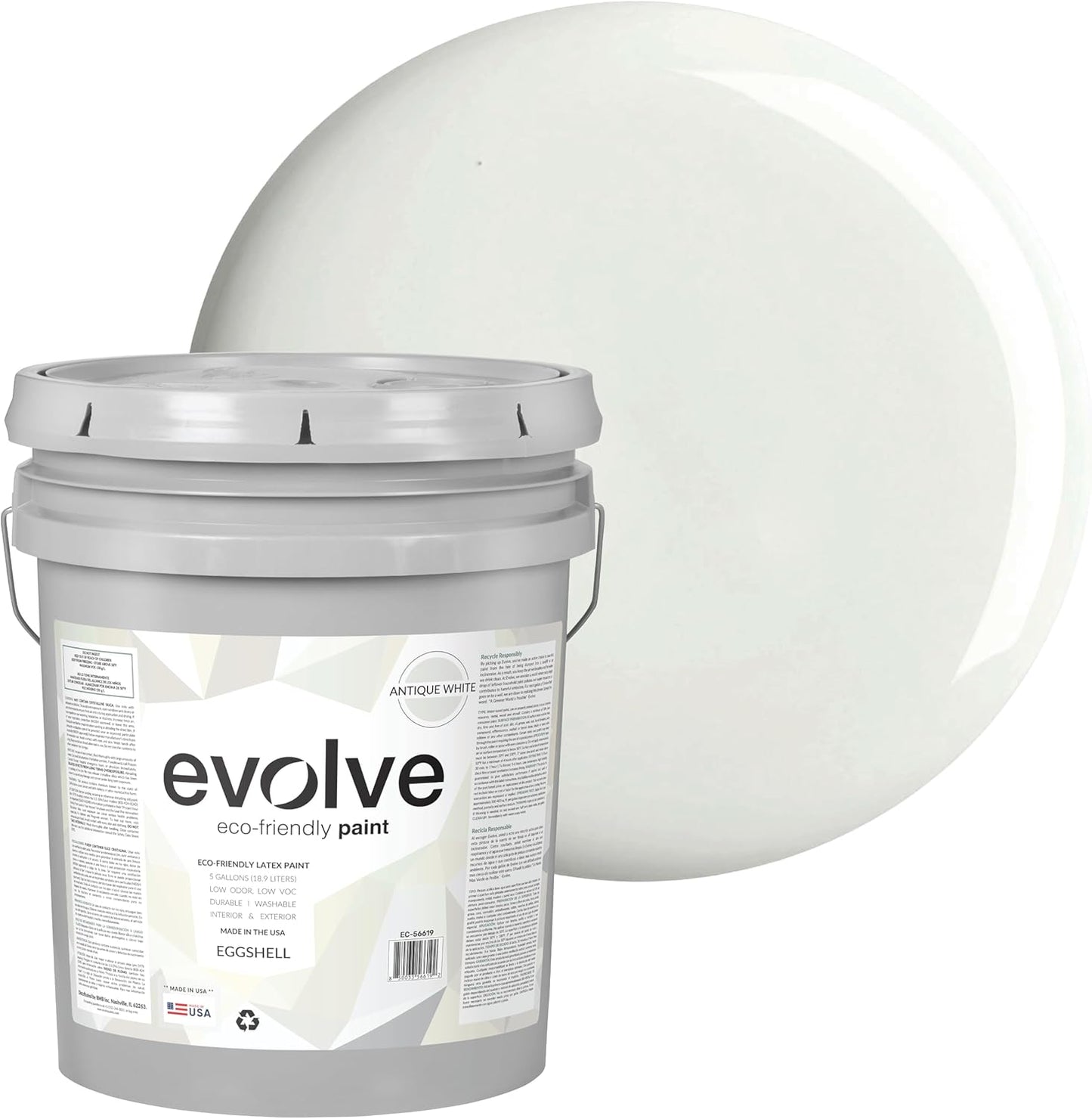EVOLVE Paint & Primer: Eco-friendly Low Sheen One-coat Coverage