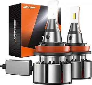 SEALIGHT L2 H11/H8/H9/H16 Bulbs: 800% Brightness Upgrade