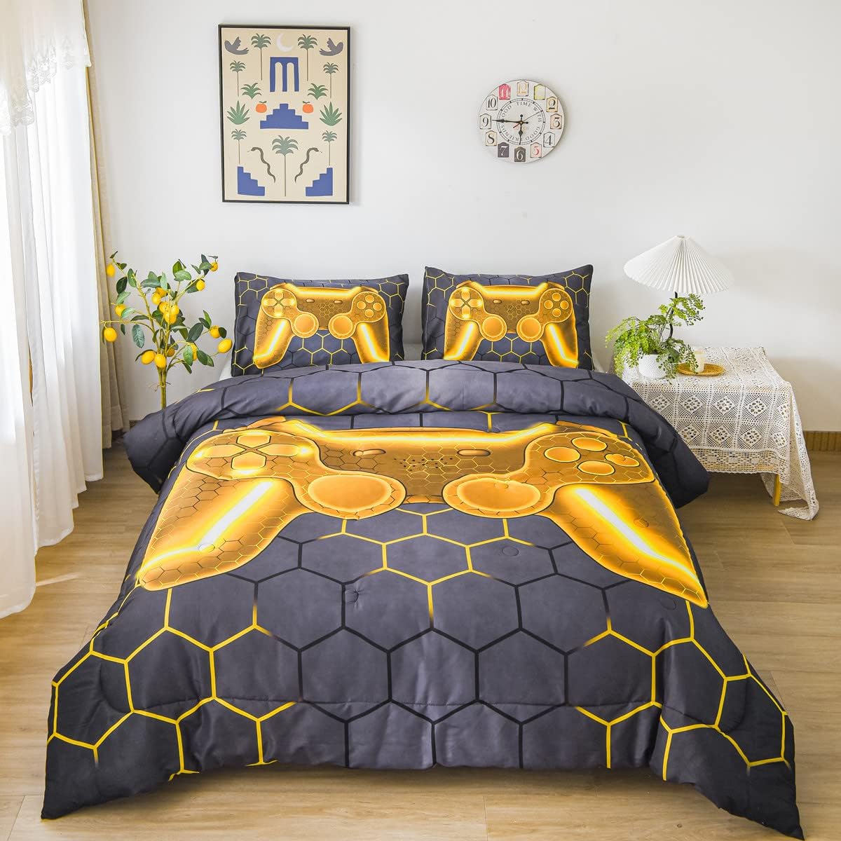 NTBED Game Console Comforter Set for Kids - Geometric Design