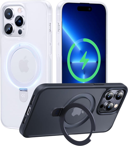 CASEKOO iPhone 13 Pro Max Case with Magnetic Invisible Stand