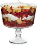 Libbey Selene Glass Footed Trifle Bowl - Elegant Pedestal Server