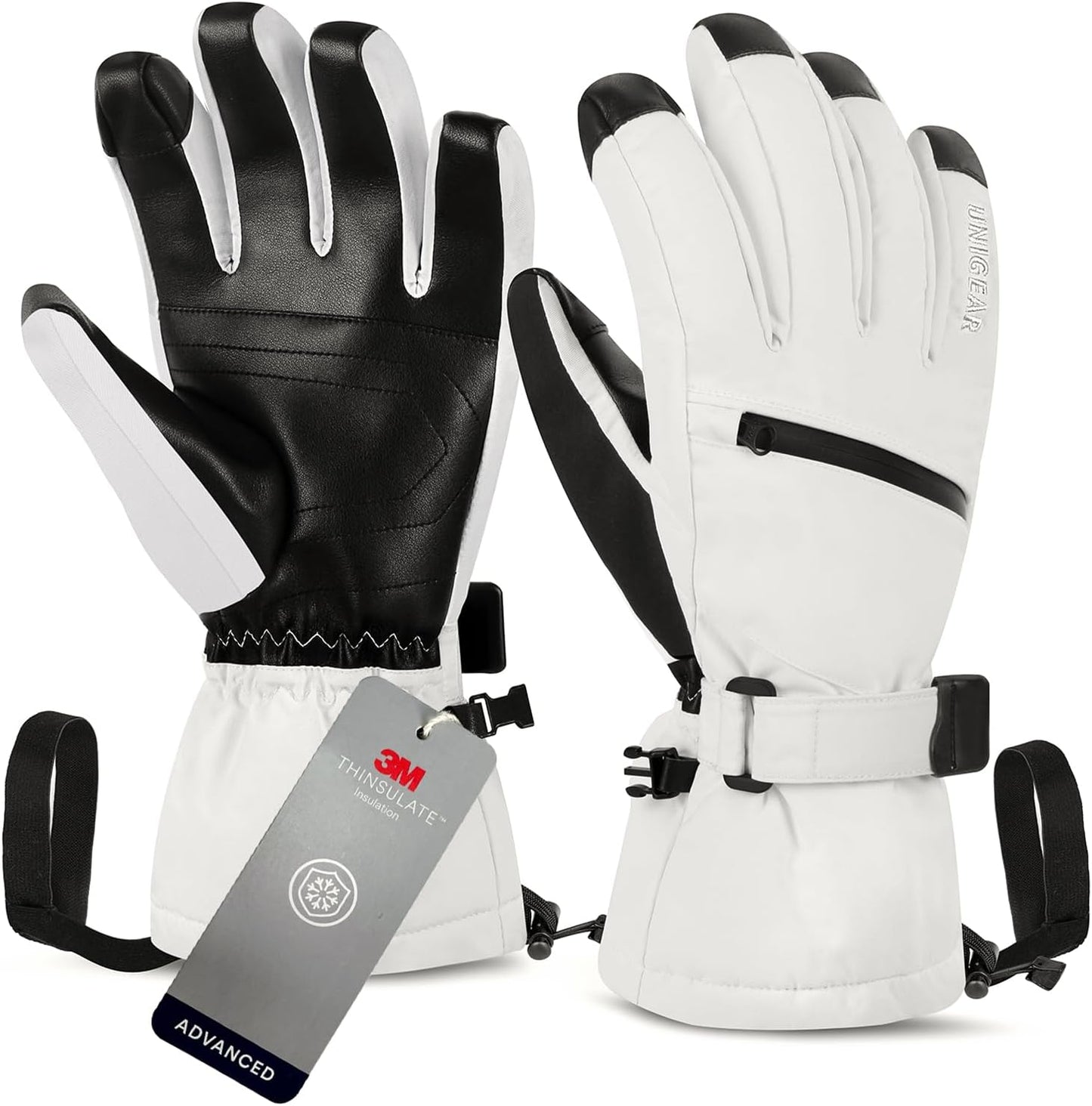 Unigear Waterproof Touchscreen Ski Gloves