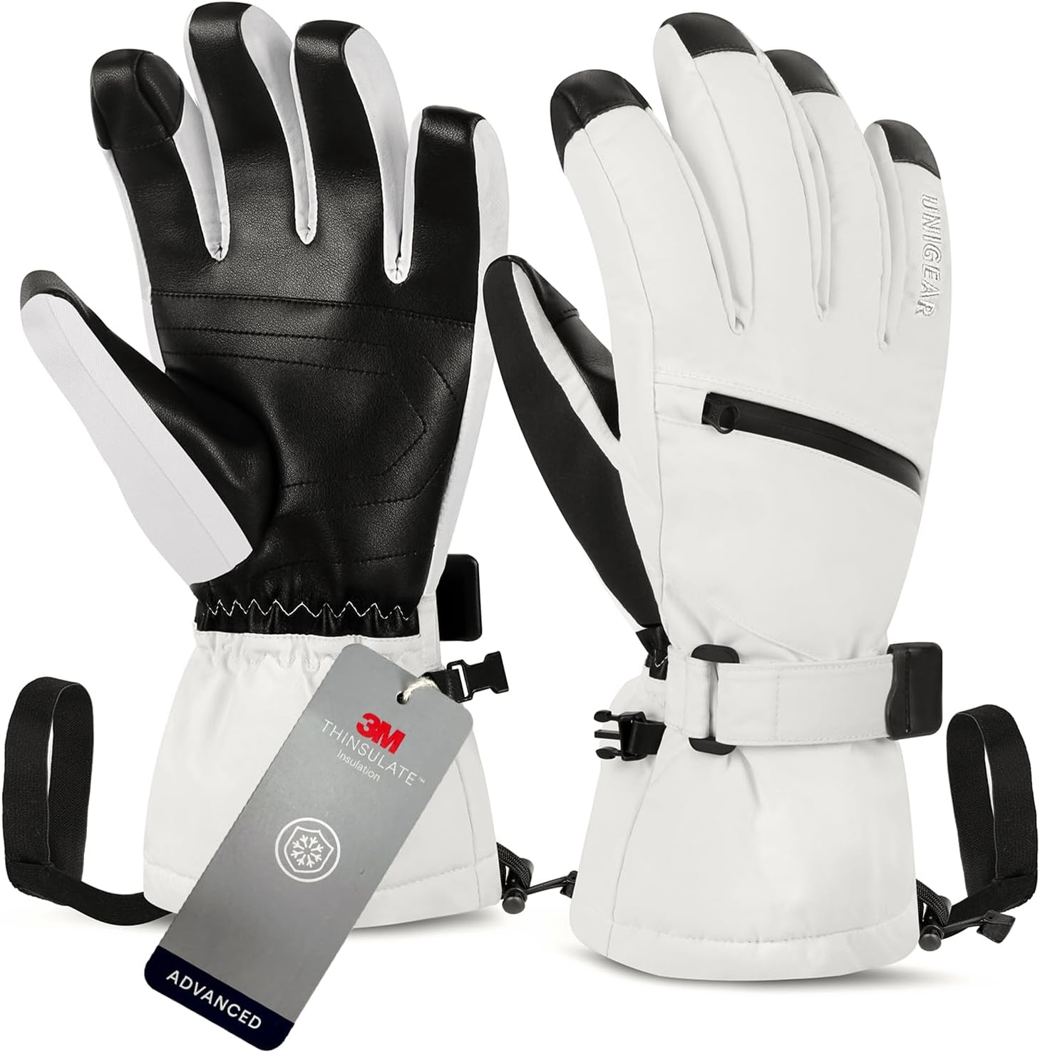 Unigear Waterproof Touchscreen Ski Gloves