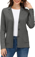 Women's Long Sleeve Knit Blazer - Casual Work Jacket
