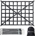 Surmountway Heavy Duty Cargo Net 66 in x 50 in - Secure 1100lb Load