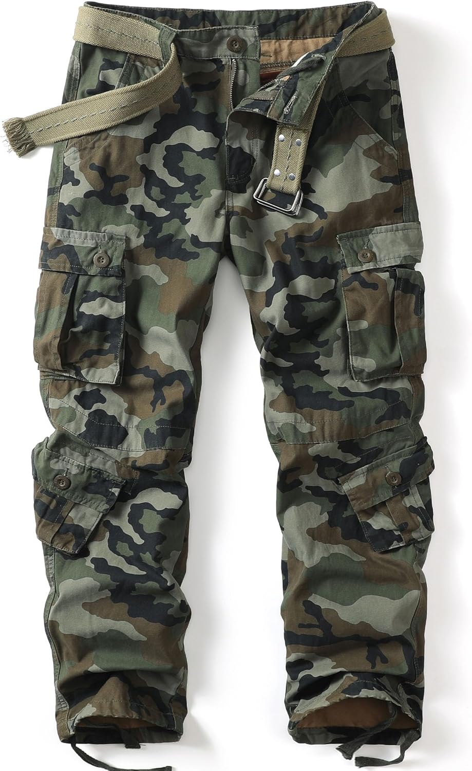 AKARMY Men's Casual Cargo Pants for Work and Outdoor Activities