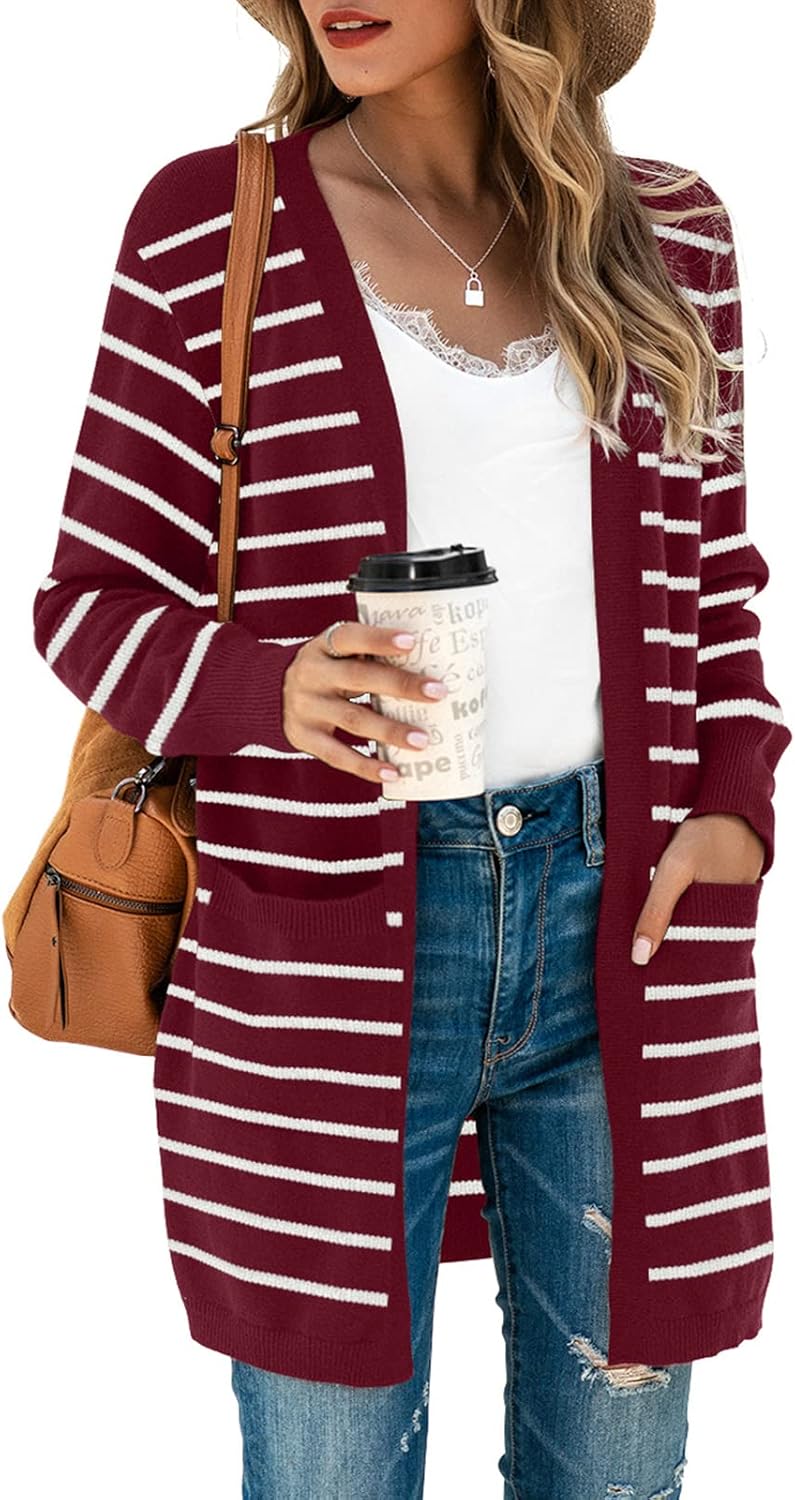 TASAMO Women's Kimono Cardigan: Oversized Soft Knit Sweater
