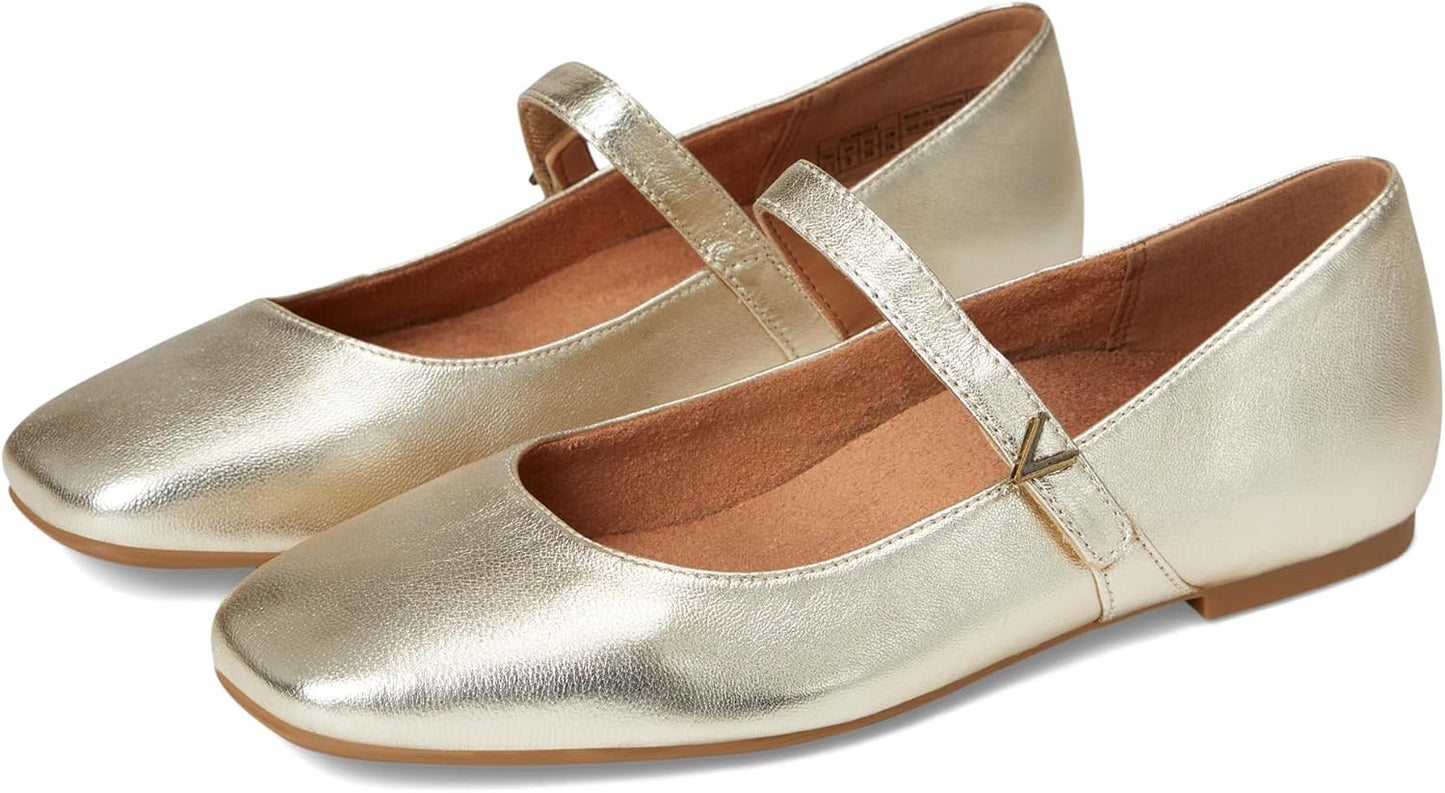 Vionic Women's Alameda Mary Jane Flat with Arch Support and Comfort