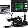 2 in 1 Temperature pH Monitor Meter Tester Sensor Kit - Dual pH & Temp
