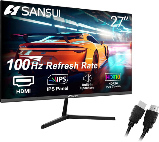 SANSUI 27 100Hz IPS FHD Monitor with Game-Enhancing Features