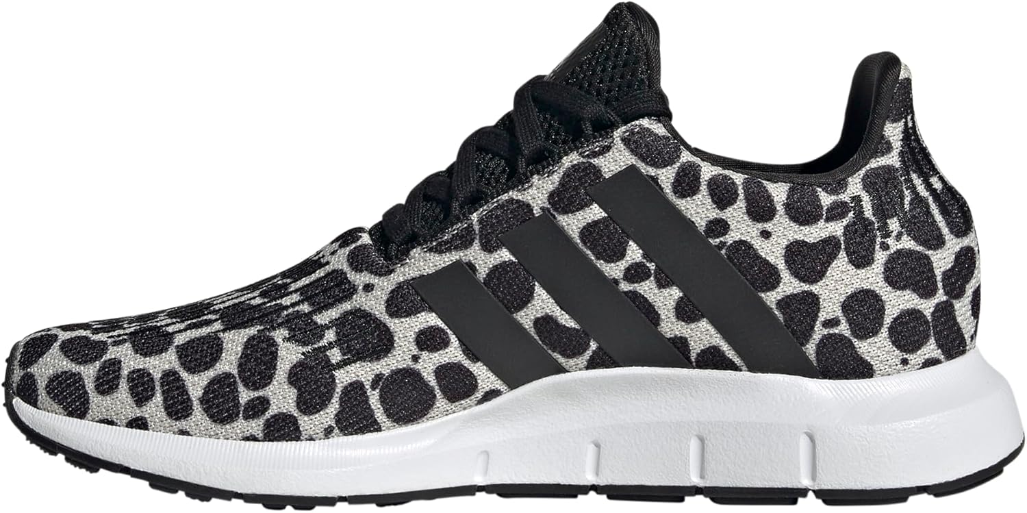 adidas Women's Swift Run 1.0 Sneaker with Bold Animal Print