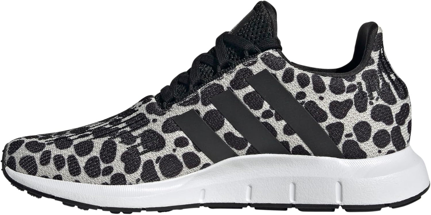 adidas Women's Swift Run 1.0 Sneaker with Bold Animal Print