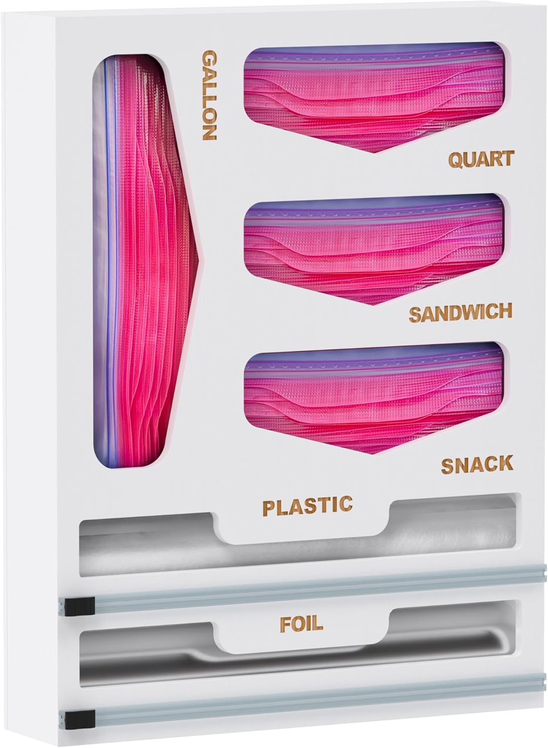DALSHABET Bamboo Bag Organizer: 6-in-1 Kitchen Solution