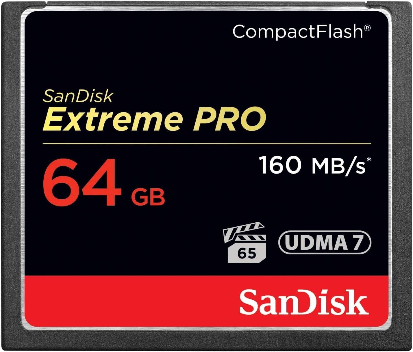 SanDisk 64GB Extreme PRO Compact Flash Card for High-Speed Capture