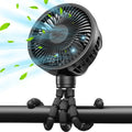 Stroller Fan Clip On for Baby - Small Rechargeable Portable Fan