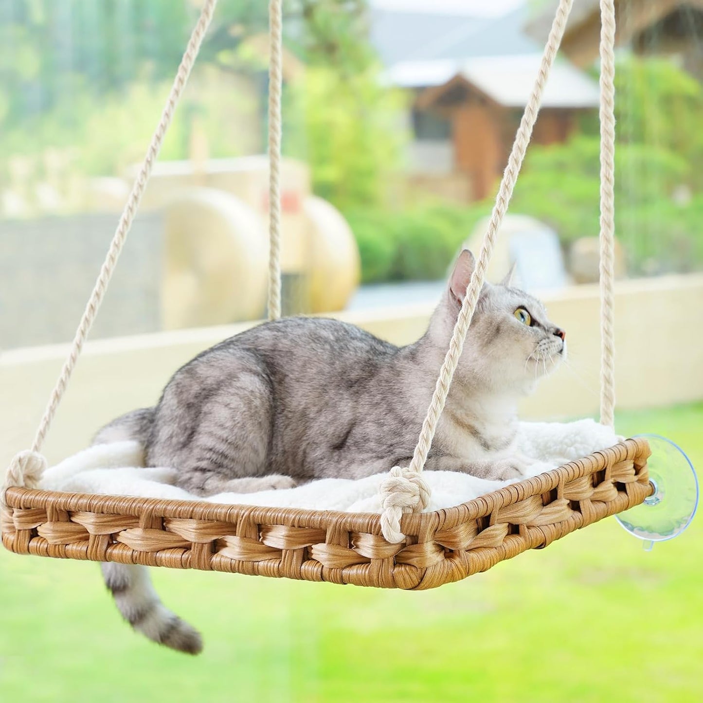 Cat Window Perch Hammock Bed for Indoor Cats - Cozy & Safe