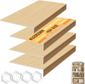 Wire Shelf Covers Set of 4 31x16x3 in - Durable PVC Pantry Liners