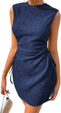 Acelitt Women's Ribbed Cut Out Mini Dress - Summer Beachwear
