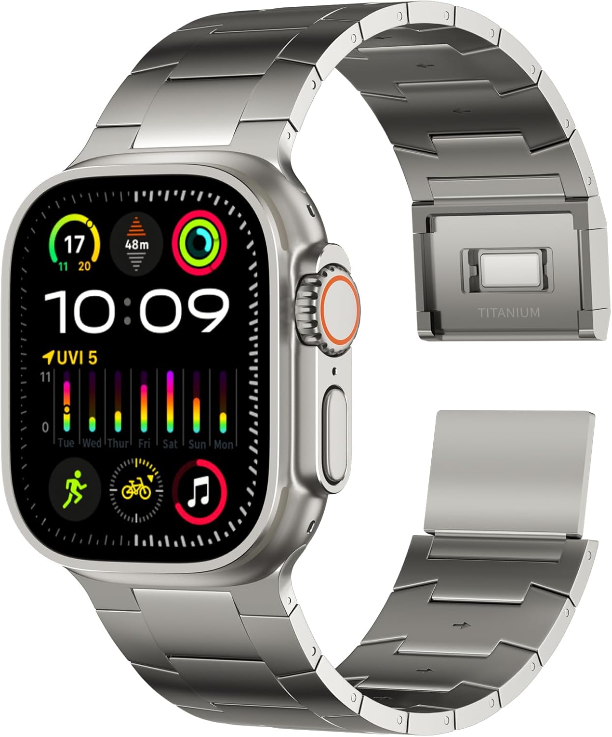 Full Titanium Band for Apple Watch Ultra 3/2/1 - 49mm/46mm