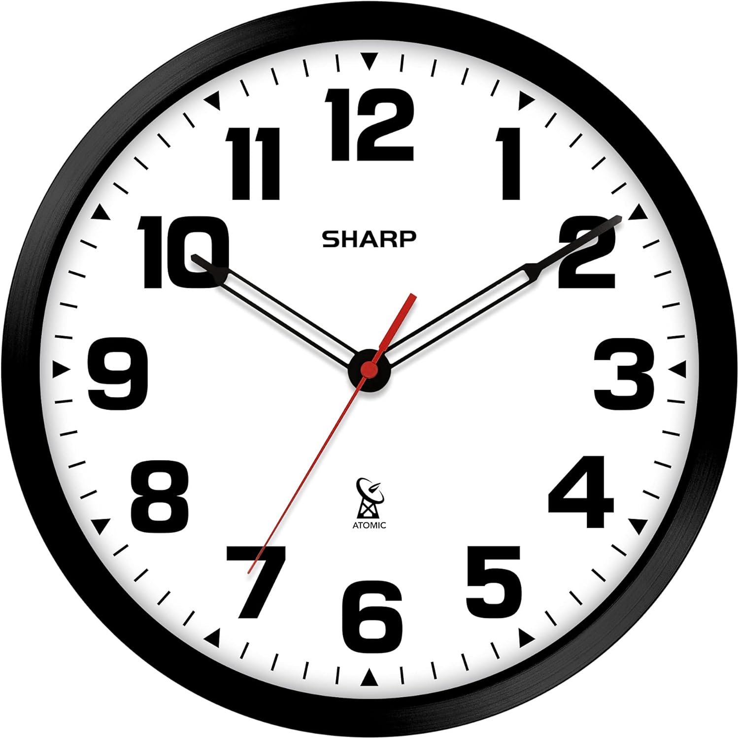 Sharp Atomic Analog Wall Clock - Accurate and Stylish Design