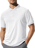 MIER Men's Quick Dry Polo Shirt, Moisture-Wicking