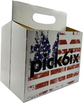 6pk Cardboard Carrier for 12oz Bottles - Durable, Moisture Resistant