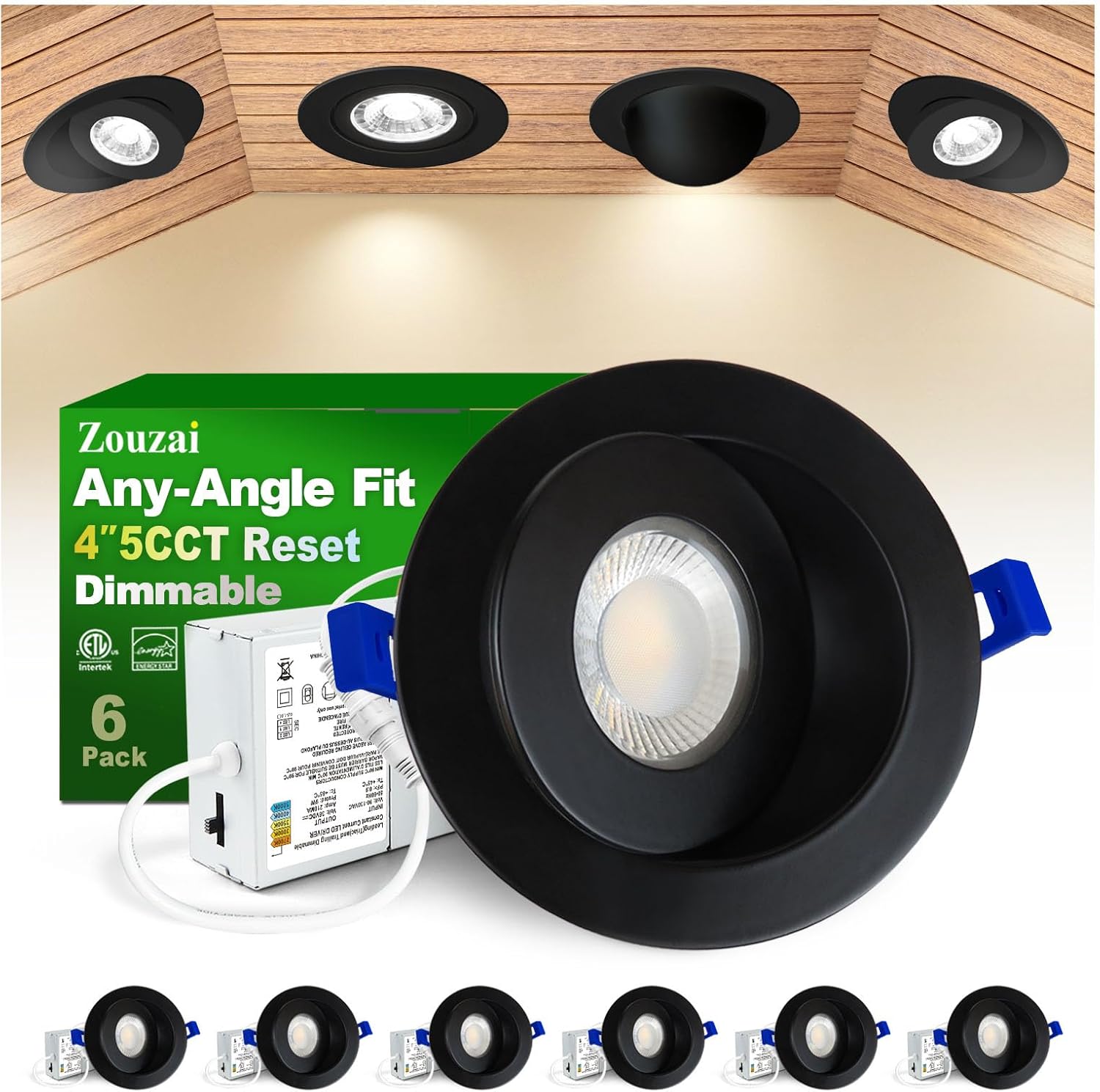 zouzai New Generation 5CCT LED Recessed Gimbal Light Review