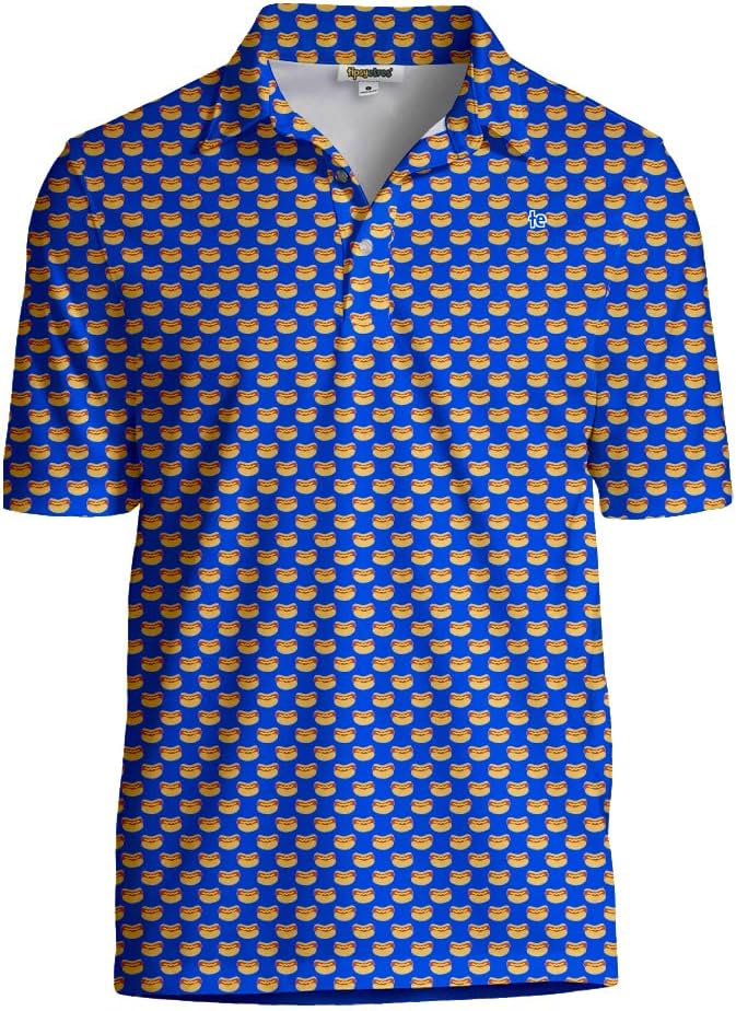 Tipsy Elves Men's Athletic Fit Golf Polo Shirt for Comfort