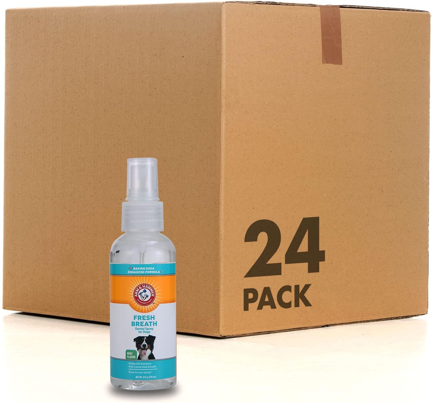 Fresh Breath Dental Spray for Dogs - Natural Mint Flavor 24 Pack
