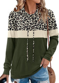 Angerella Hoodies for Women Camo Leopard Print Pullover - Cozy Water