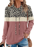 Angerella Hoodies for Women Camo Leopard Print Pullover - Cozy Line