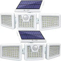 AmeriTop Solar Lights Outdoor 2 Pack - Bright Motion Sensor Floods