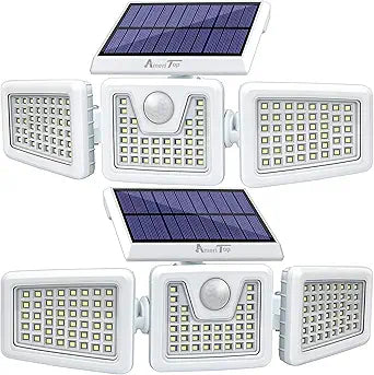 AmeriTop Solar Lights Outdoor - 800LM 128 LED Motion Sensor