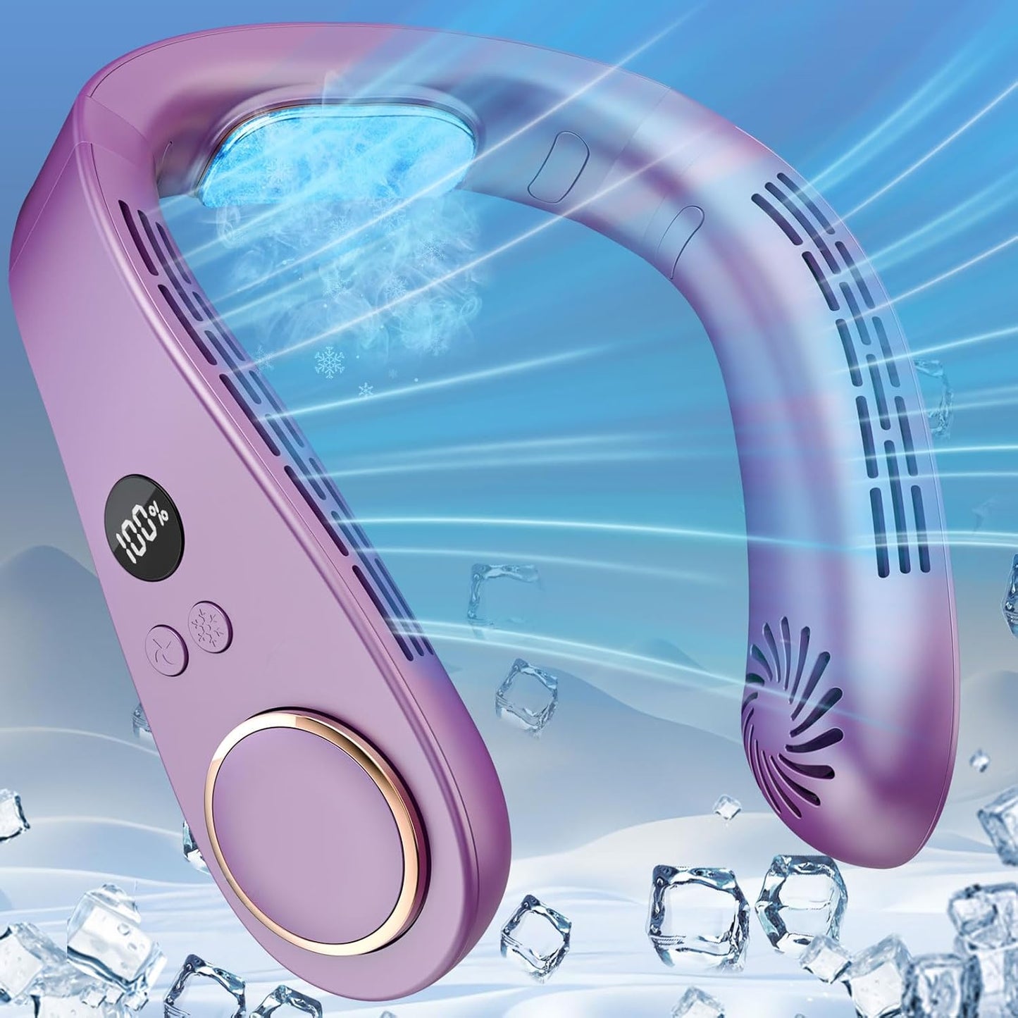 Portable Cooling Fan | Dark Purple | Stay Cool Anywhere
