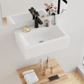 Floating Bathroom Vessel Sink Wall Mount - Hugsleek 16 x 12 in