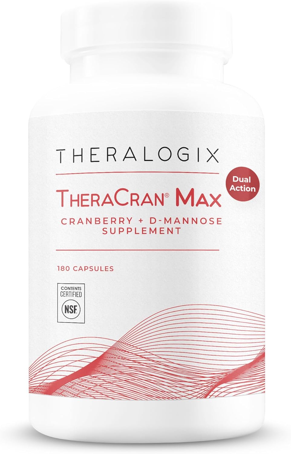 TheraCran Max Cranberry D-Mannose Supplement for Urinary Health