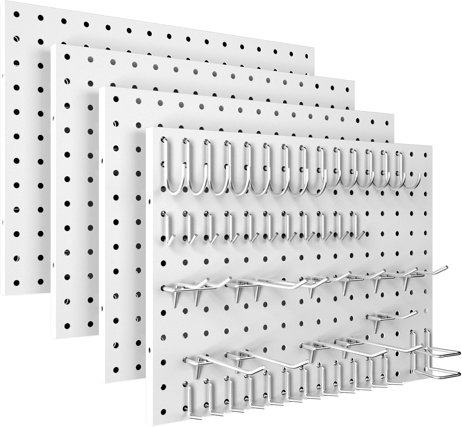 Metal Pegboard Panels for Home and Garage Organization System