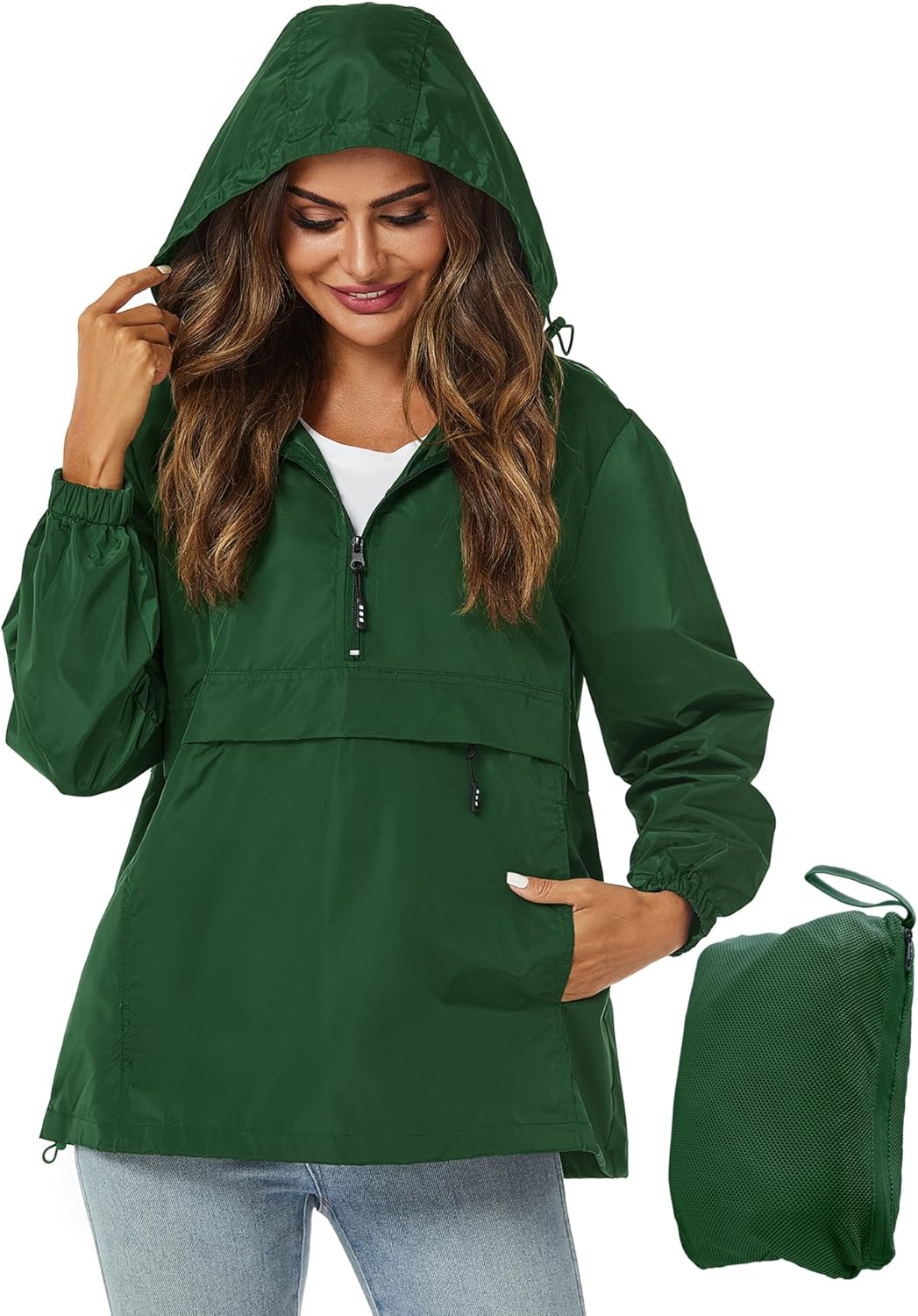 Avoogue Womens Rain Jacket: Lightweight, Waterproof Windbreaker