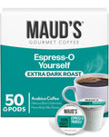 Maud's Espresso Roast Coffee Pods 50ct - Bold Dark Roast
