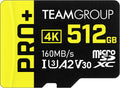TEAMGROUP A2 Pro Plus 512GB Micro SDXC - High-Speed Card for Gaming