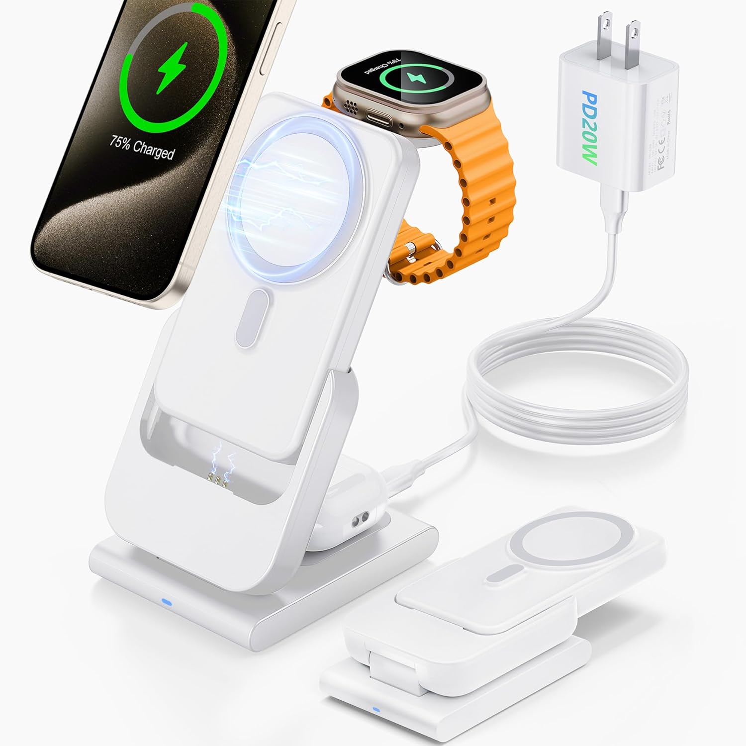 RORRY 3-in-1 Wireless Charger & Power Bank
