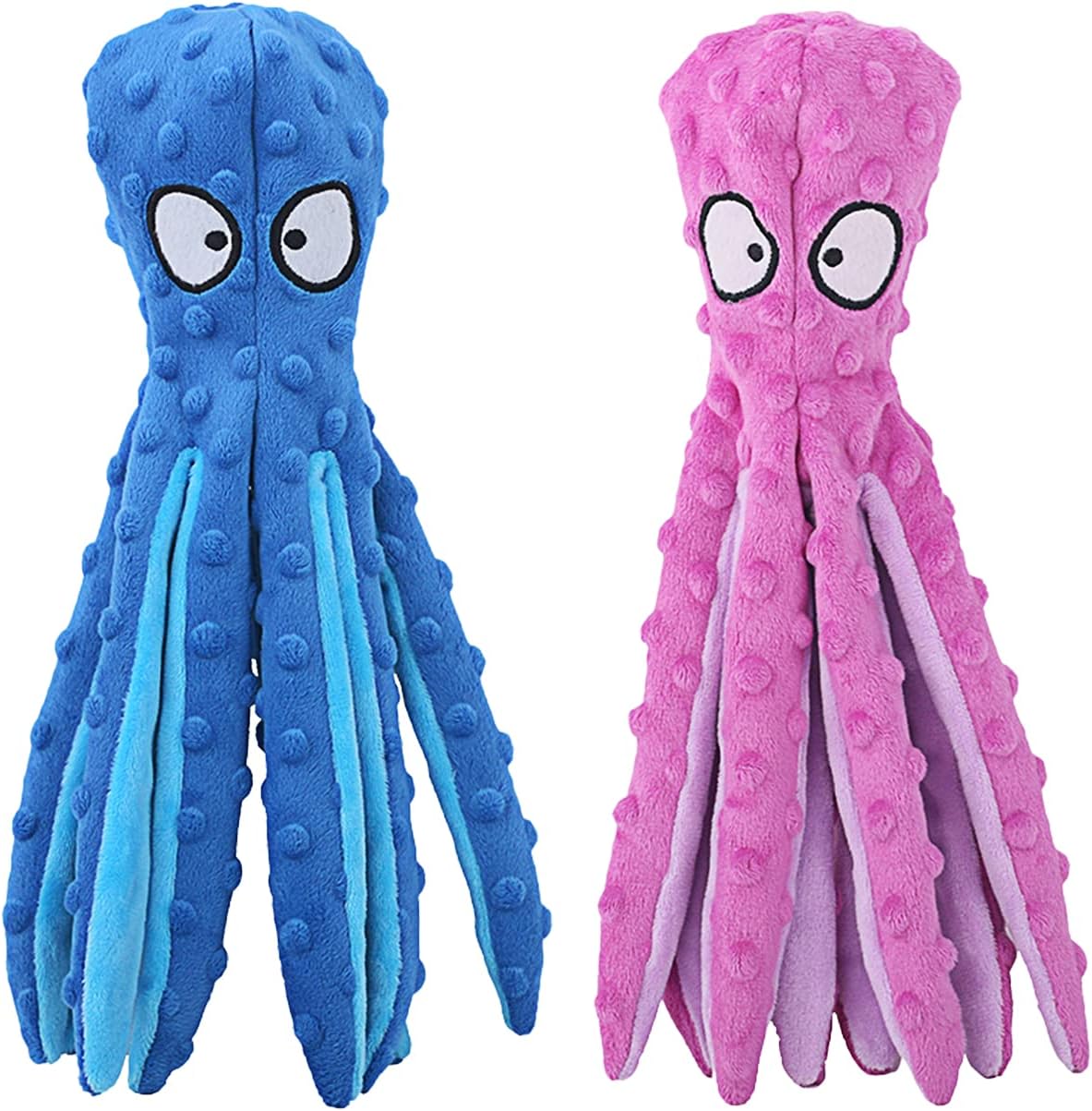 No-Stuffing Octopus Interactive Chew Toy Duo!