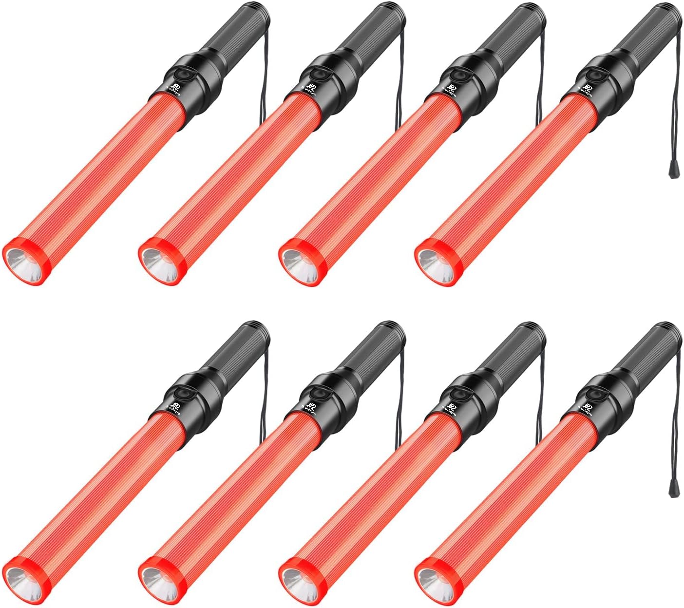 RoadHero 8 Pack Traffic Wands for Night Safety and Control