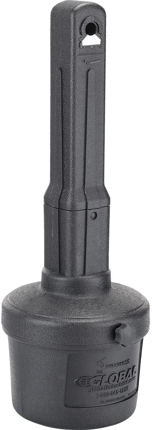 Outdoor Cigarette Receptacle Ashtray with Round Base and Capacity