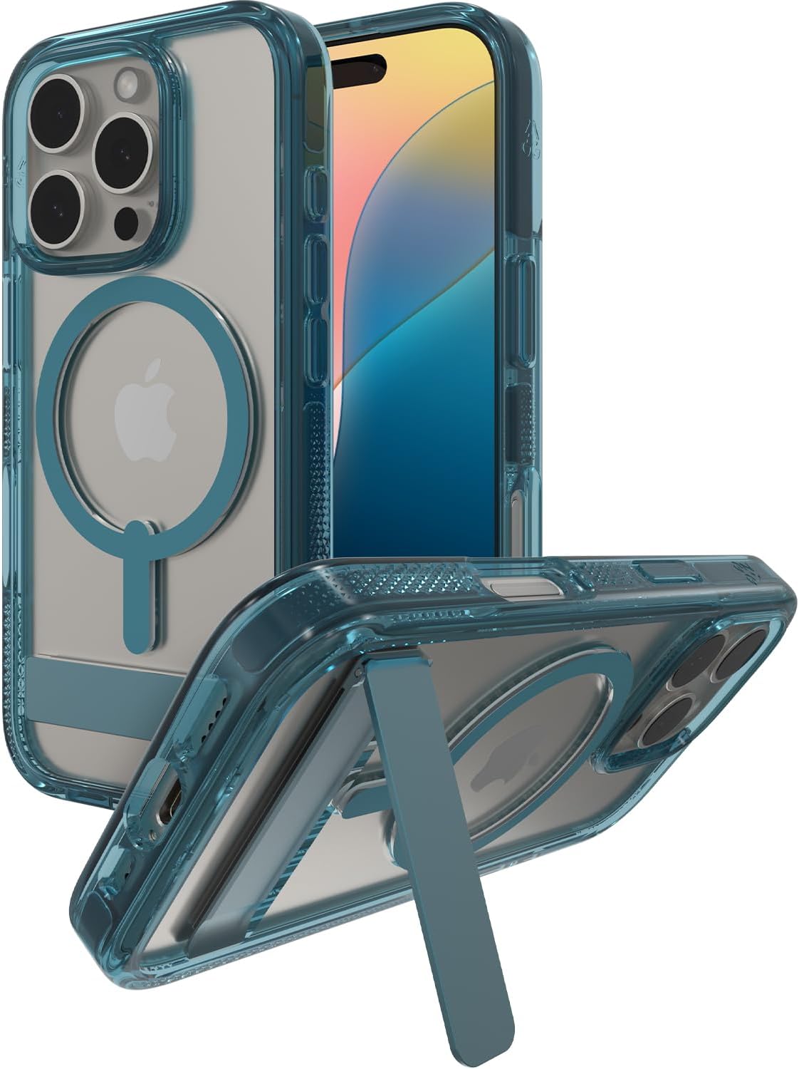 ZAGG Santa Cruz Snap Case for iPhone 16 Pro with Kickstand