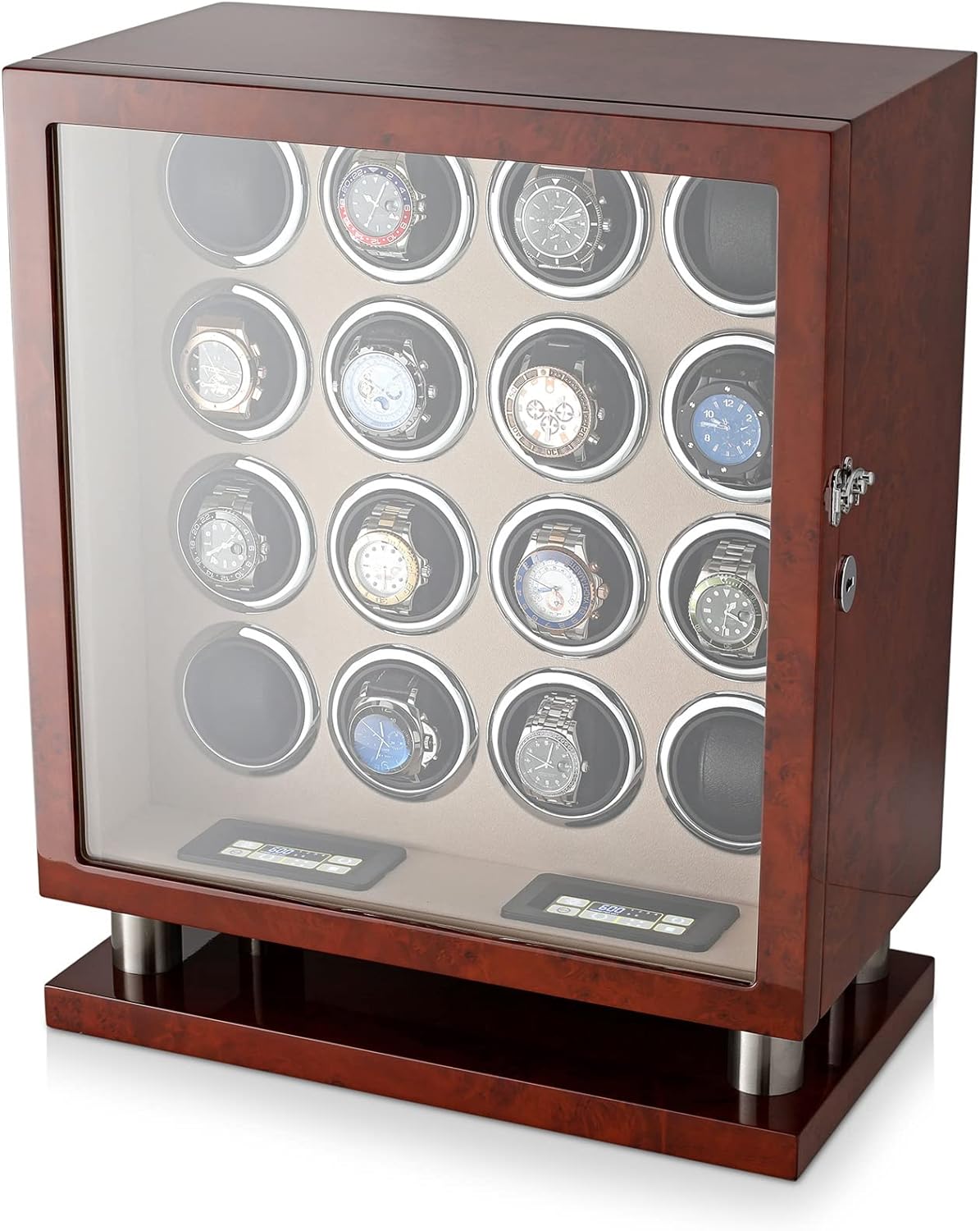Leader Watch Winder: 16 Watches, LCD Control